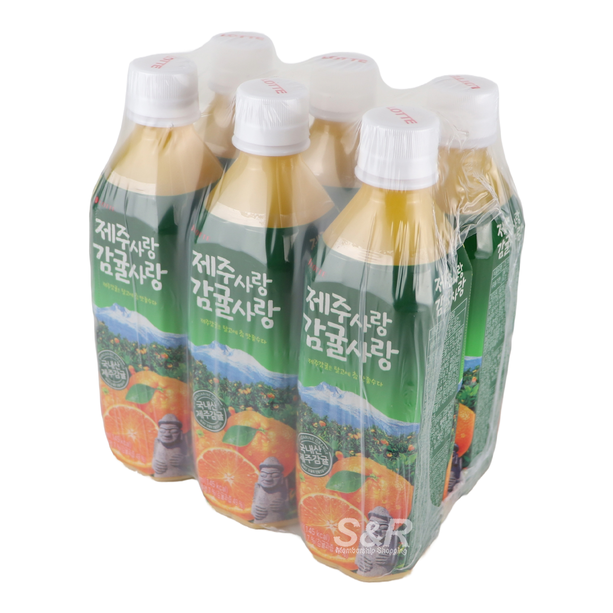 Lotte Jeju Mandarin Juice Drink 6pcs x 500mL
